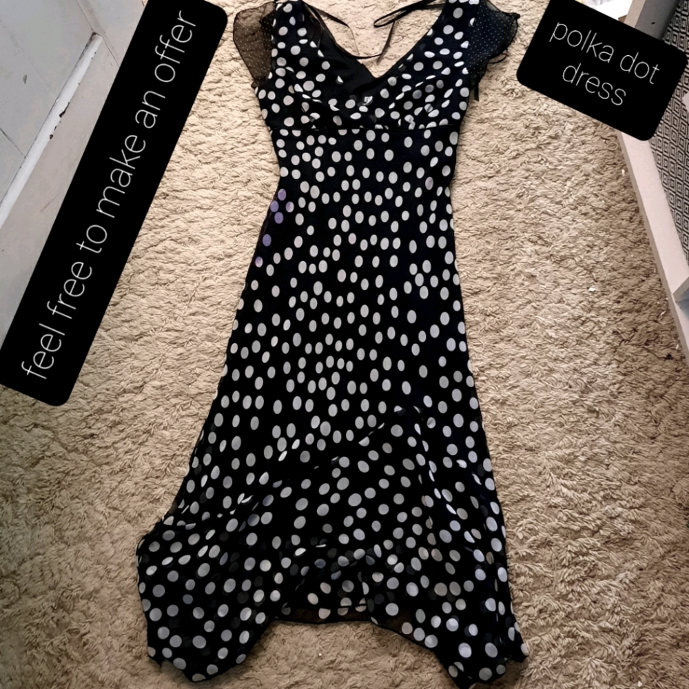 Byer Too! Polka dot flowy dress